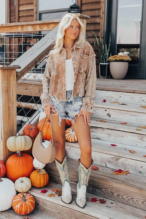 Chill Nights Corduroy Jacket in Mocha sold by Impressions product image thumbnail 2