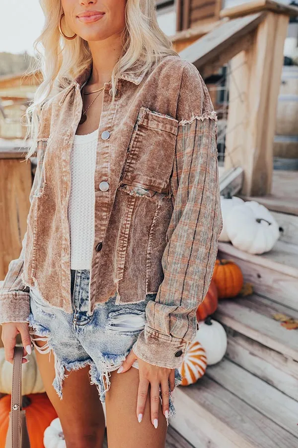 Chill Nights Corduroy Jacket in Mocha sold by Impressions product image thumbnail 3