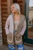 Cabin Comfort Color Block Cardigan sold by Impressions
