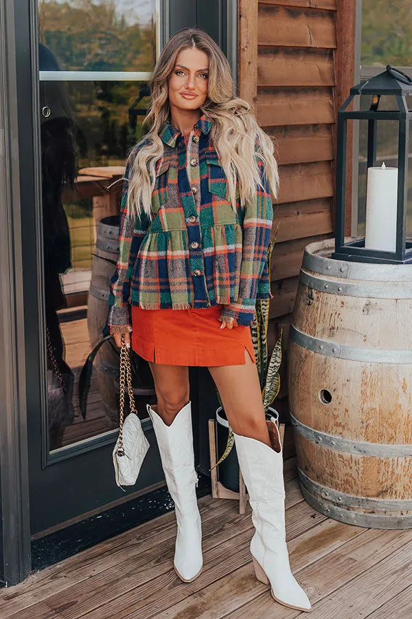 Pumpkin Patch Ready Peplum Jacket in Navy sold by Impressions