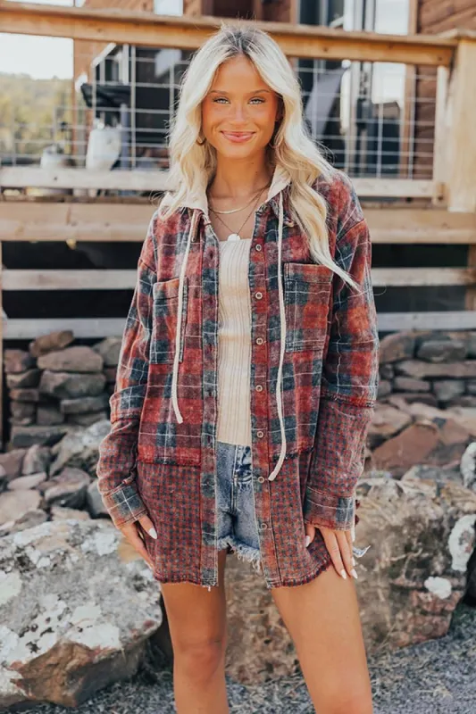 Falling Leaves And Lattes Plaid Lightweight Jacket sold by Impressions