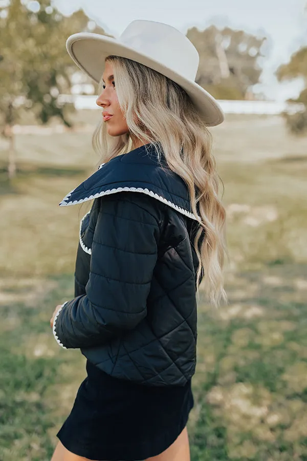 Uptown Girl Quilted Jacket in Black sold by Impressions product image thumbnail 3