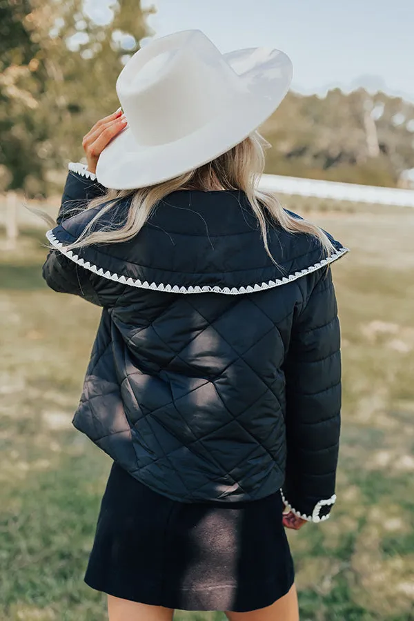 Uptown Girl Quilted Jacket in Black sold by Impressions product image thumbnail 4