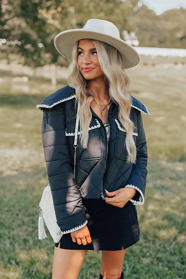 Uptown Girl Quilted Jacket in Black sold by Impressions product image thumbnail 5