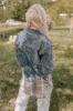 Hot Cocoa Sippin' Corduroy Jacket in Blue sold by Impressions