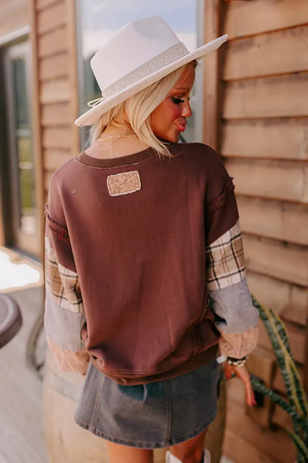 Boho Feels Sweatshirt in Brown sold by Impressions product image thumbnail 5