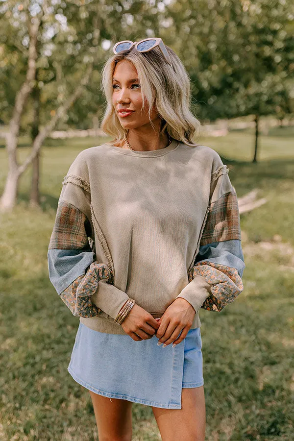 Boho Feels Sweatshirt in Beige sold by Impressions product image thumbnail 4