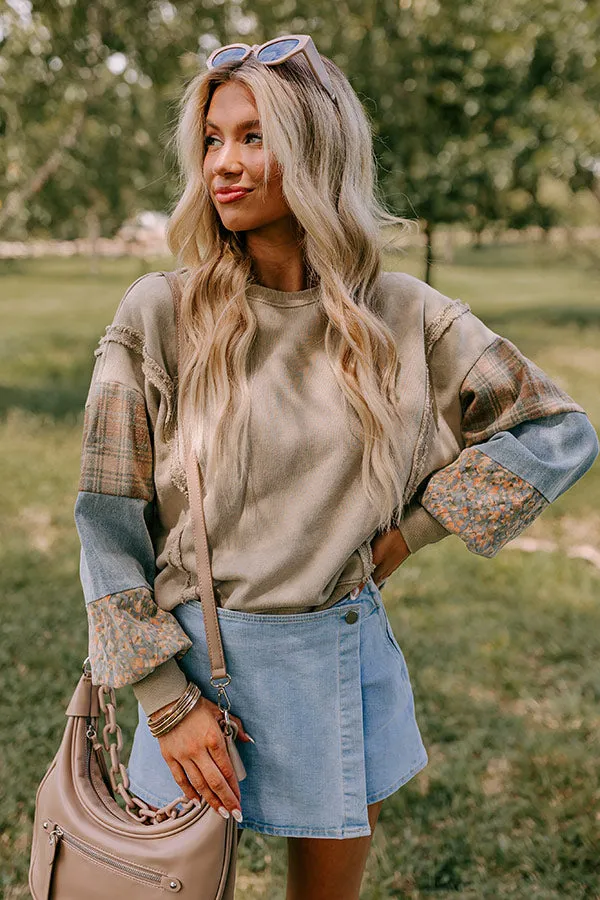 Boho Feels Sweatshirt in Beige sold by Impressions