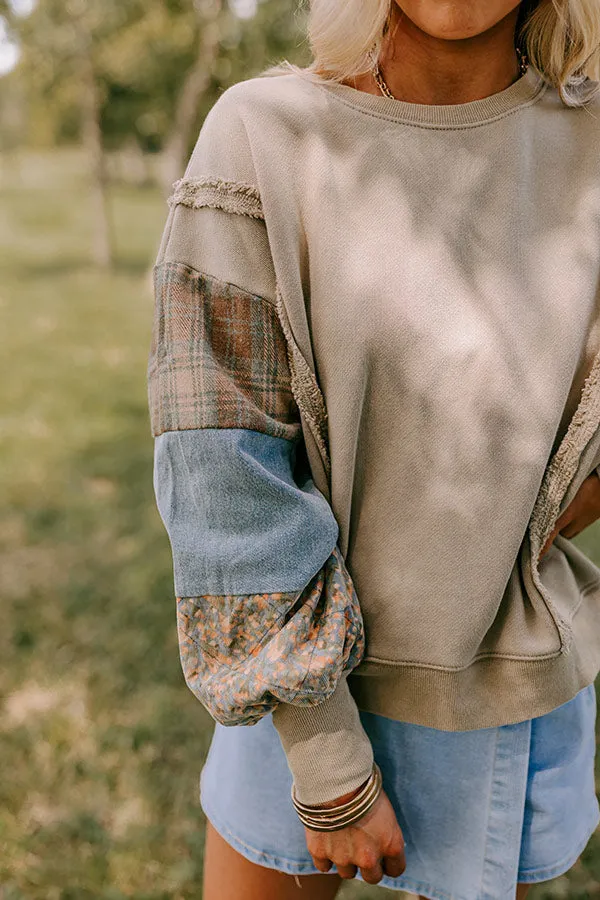 Boho Feels Sweatshirt in Beige sold by Impressions product image thumbnail 3