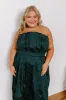 Night At The Gala Jacquard Midi in Dark Hunter Green Curves sold by Impressions