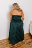 Night At The Gala Jacquard Midi in Dark Hunter Green Curves sold by Impressions