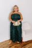 Night At The Gala Jacquard Midi in Dark Hunter Green Curves sold by Impressions