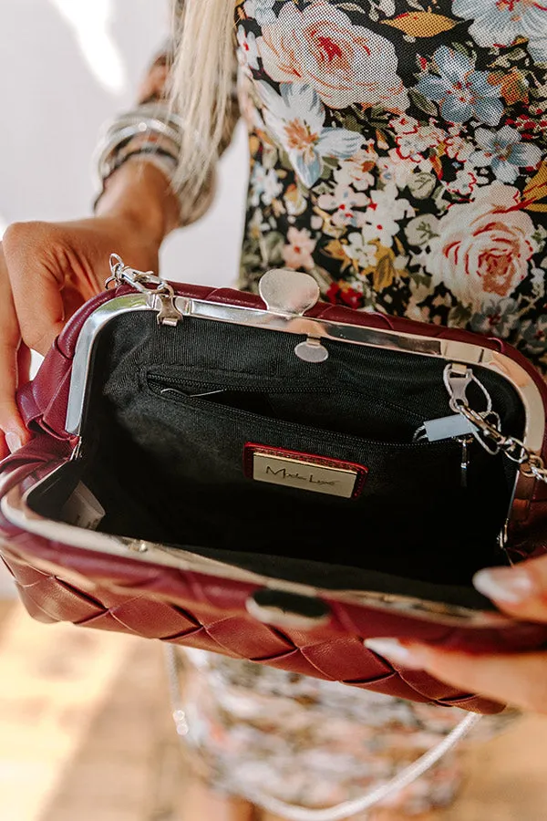 Uptown Chic Faux Leather Purse in Merlot sold by Impressions product image thumbnail 4