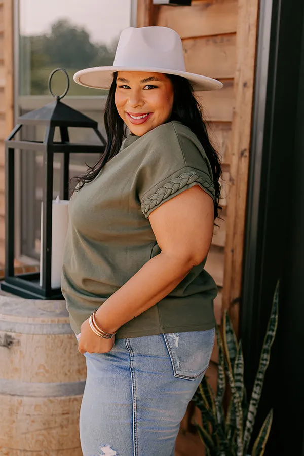 VIP Outing Shift Top in Olive Curves sold by Impressions product image thumbnail 3