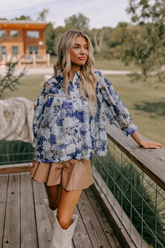 Tea Garden Cutie Organza Button Up sold by Impressions