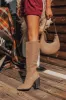 The Blakely Faux Nubuck Knee High Boot sold by Impressions