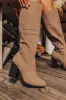 The Blakely Faux Nubuck Knee High Boot sold by Impressions