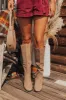 The Blakely Faux Nubuck Knee High Boot sold by Impressions