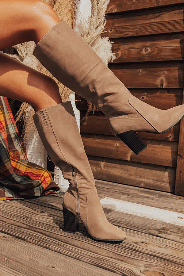 The Blakely Faux Nubuck Knee High Boot sold by Impressions product image thumbnail 4