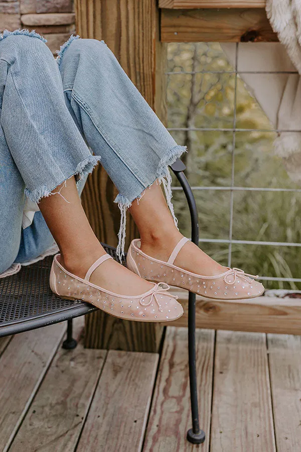 The Ariel Rhinestone Embellished Flat in Natural sold by Impressions product image thumbnail 3