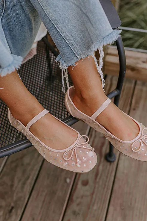 The Ariel Rhinestone Embellished Flat in Natural sold by Impressions product image thumbnail 4