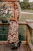 Winery Welcome Floral Midi in Camel sold by Impressions