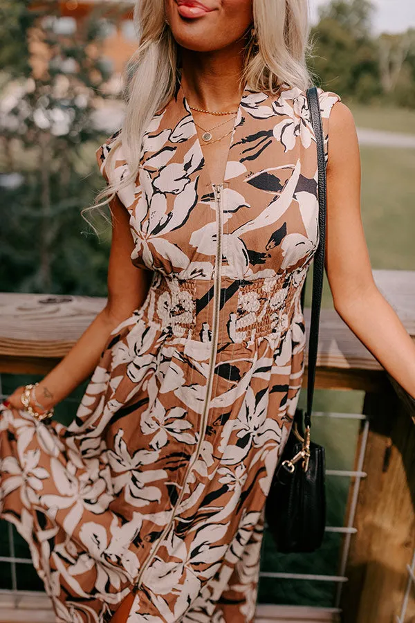 Winery Welcome Floral Midi in Camel sold by Impressions product image thumbnail 3