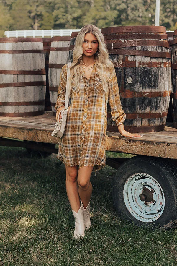 Hayride Happiness Plaid Mini Dress sold by Impressions product image thumbnail 5