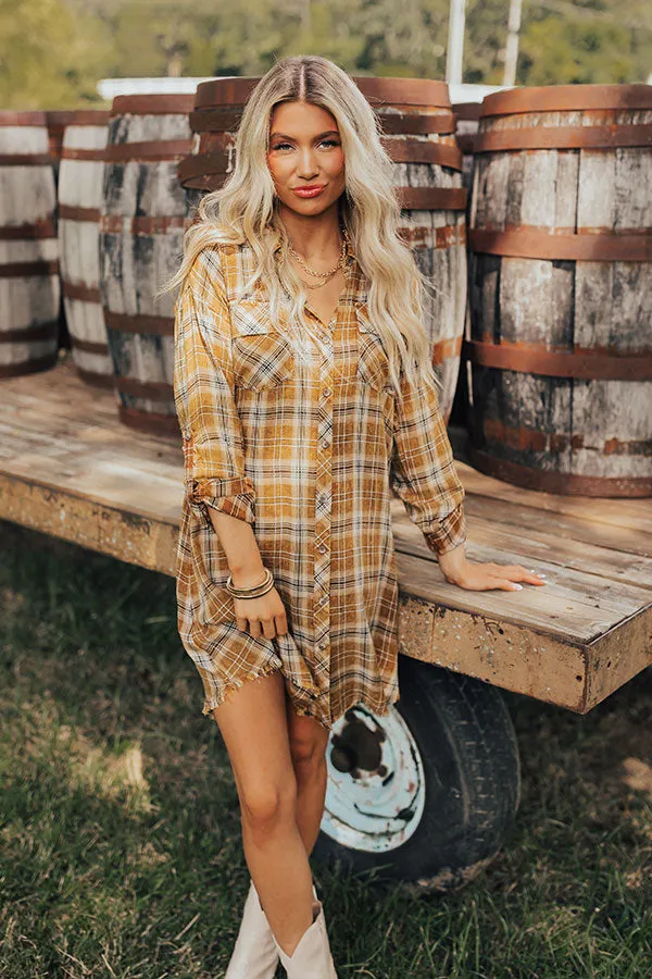 Hayride Happiness Plaid Mini Dress sold by Impressions product image thumbnail 2