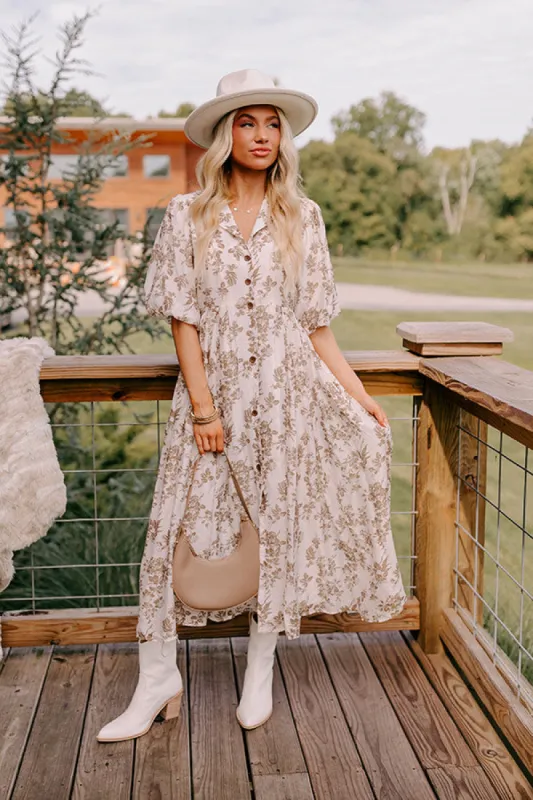 Cottage Whimsey Floral Midi sold by Impressions