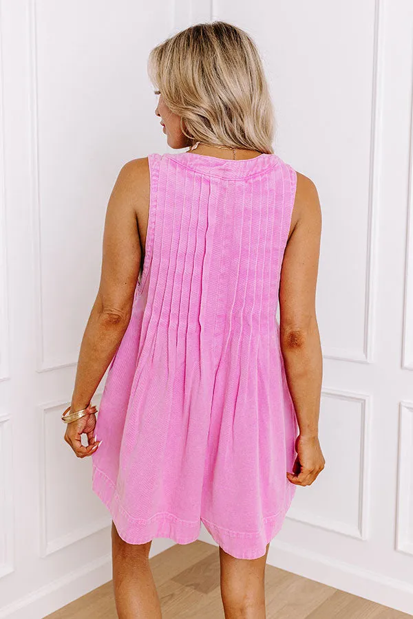 Bae Watch Denim Romper in Pink sold by Impressions product image thumbnail 4