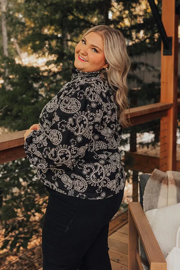 Wine Country Cutie Paisley Embroidered Top Curves sold by Impressions product image thumbnail 4