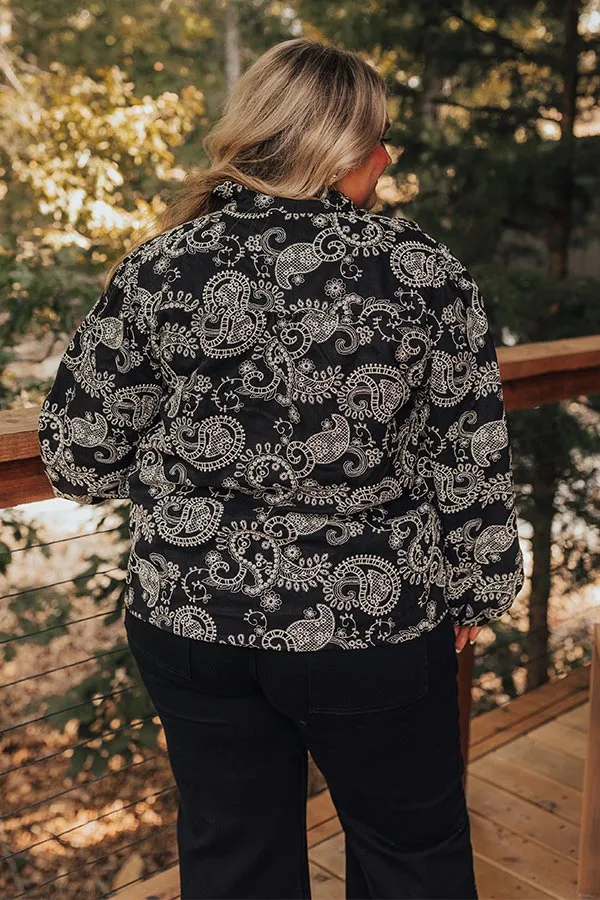 Wine Country Cutie Paisley Embroidered Top Curves sold by Impressions product image thumbnail 5