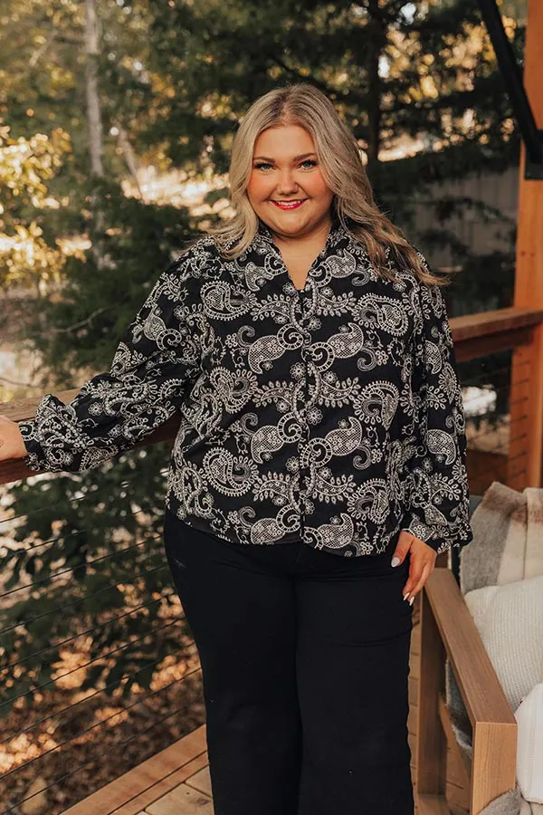 Wine Country Cutie Paisley Embroidered Top Curves sold by Impressions product image thumbnail 3