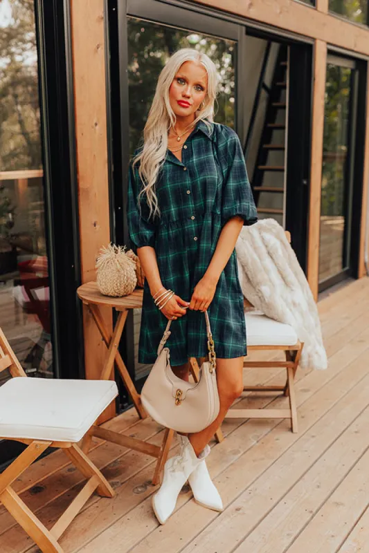 Pretty And Preppy Plaid Mini Dress sold by Impressions