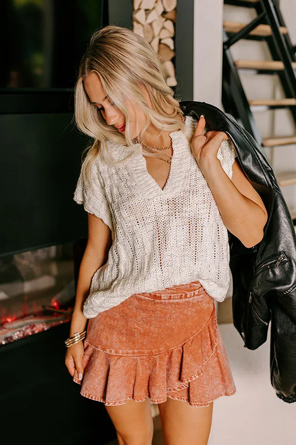 Block Party Chic Knit Top in Ivory sold by Impressions product image thumbnail 3