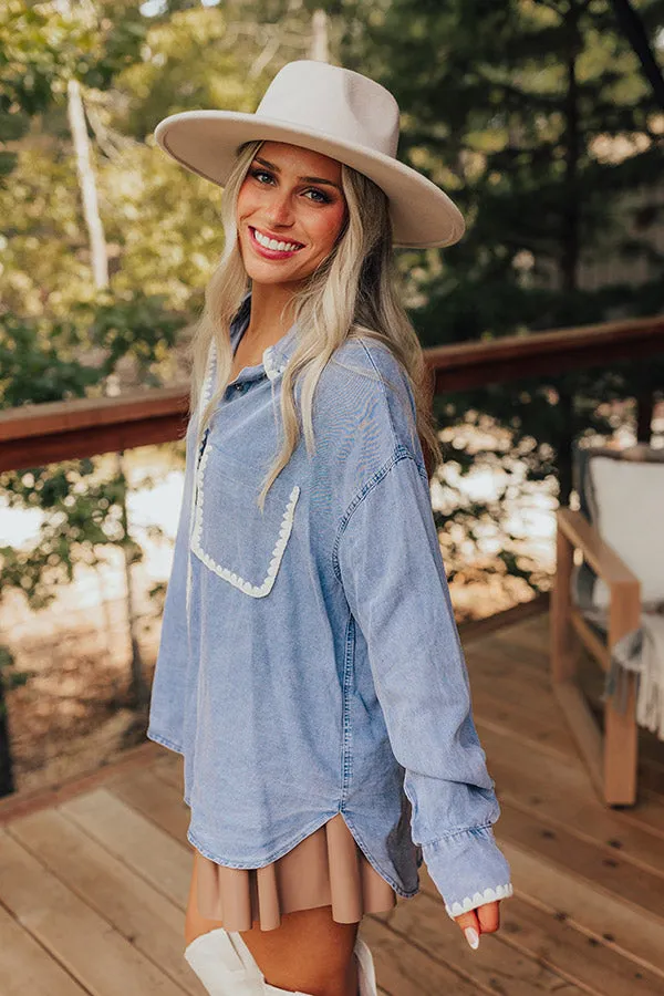 Soho Style Chambray Button Up sold by Impressions product image thumbnail 5