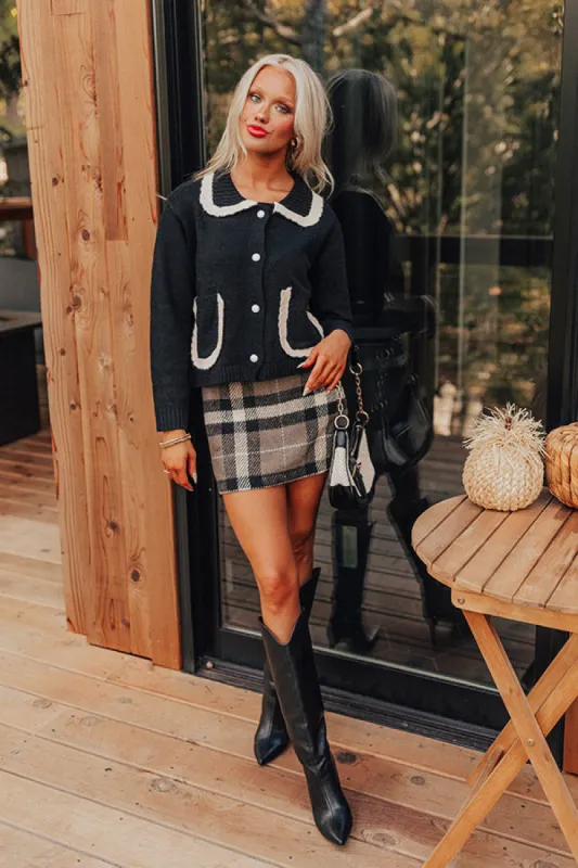 Small Town Cutie Knit Cardigan in Black sold by Impressions
