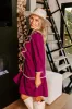 Chic A La Mode Ruffle Mini Dress in Royal Plum sold by Impressions