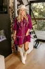 Chic A La Mode Ruffle Mini Dress in Royal Plum sold by Impressions