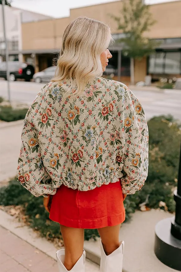 Simply Sweet Floral Bomber Jacket sold by Impressions product image thumbnail 5
