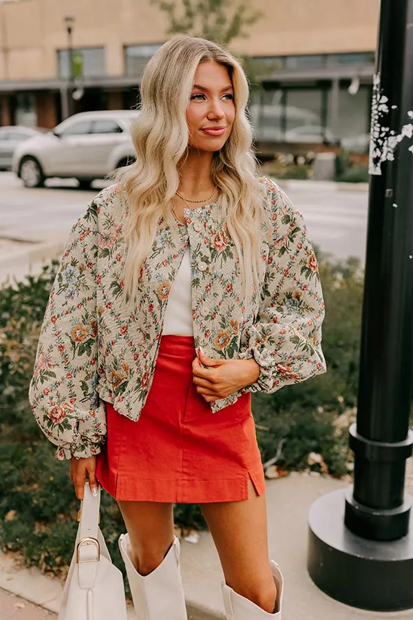 Simply Sweet Floral Bomber Jacket sold by Impressions
