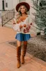 Chai Latte and Chit Chat Knit Sweater in Oatmeal sold by Impressions