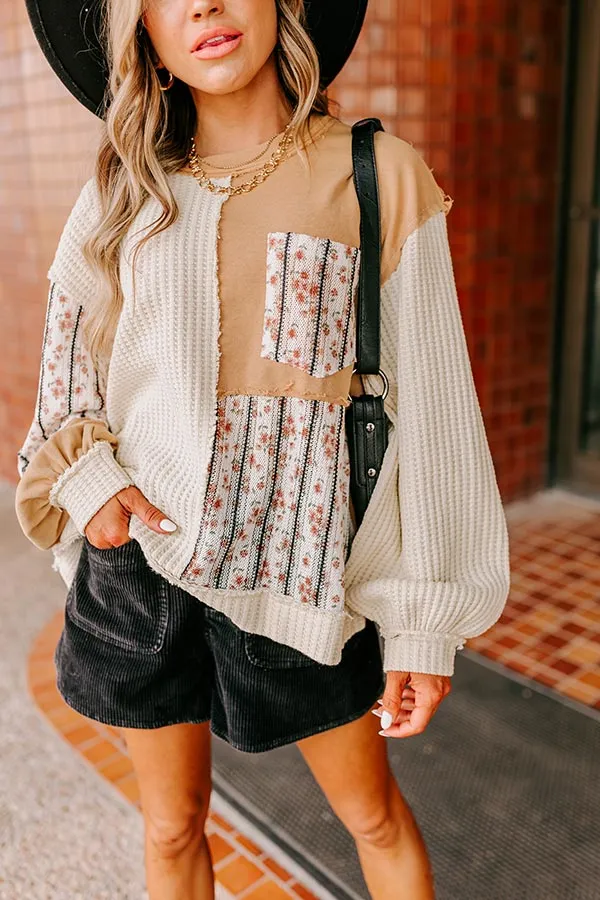 Pumpkin Picking Knit Color Block Top sold by Impressions product image thumbnail 3