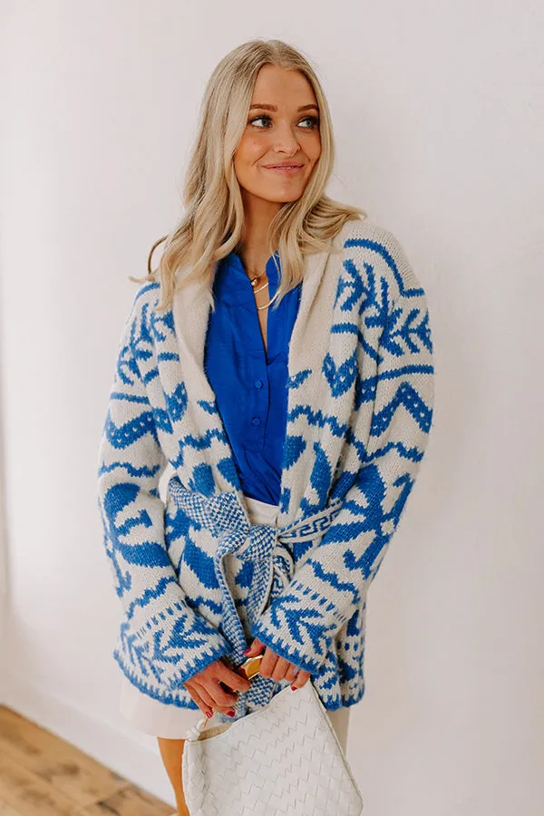 Cabin Cozy Knit Cardigan in Blue sold by Impressions product image thumbnail 5