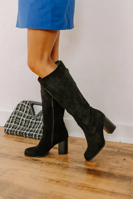 The Hot Date Faux Suede Knee High Boot sold by Impressions