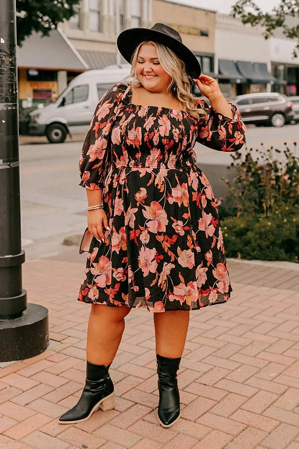 Pretty Petals Smocked Mini Dress Curves sold by Impressions product image thumbnail 2