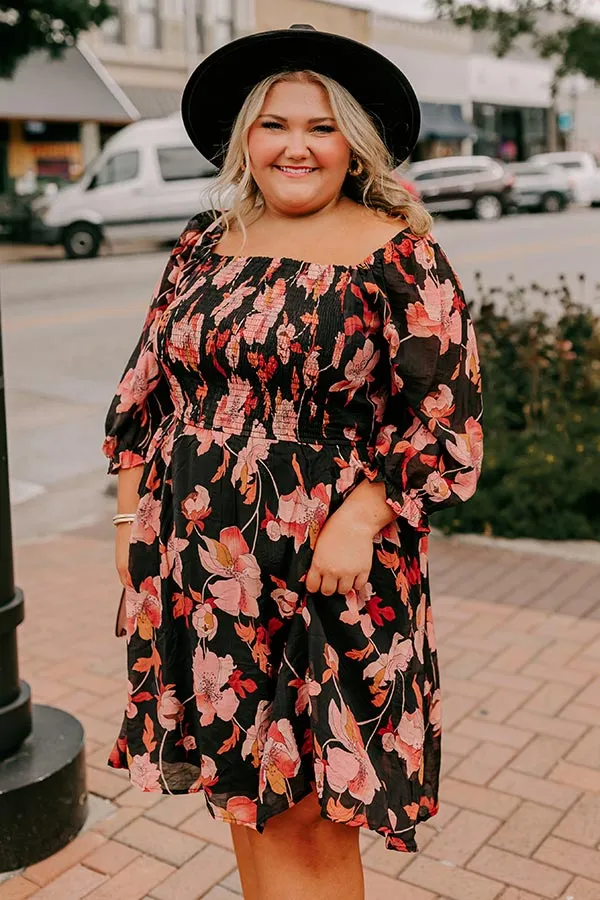 Pretty Petals Smocked Mini Dress Curves sold by Impressions product image thumbnail 3