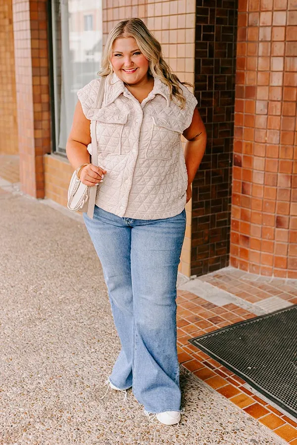 Cedar Creek Quilted Vest in Cream Curves sold by Impressions product image thumbnail 2