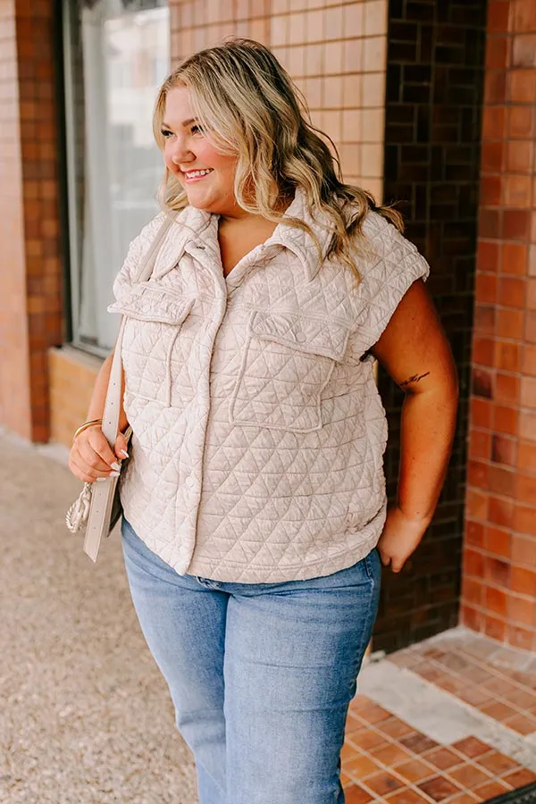 Cedar Creek Quilted Vest in Cream Curves sold by Impressions product image thumbnail 3